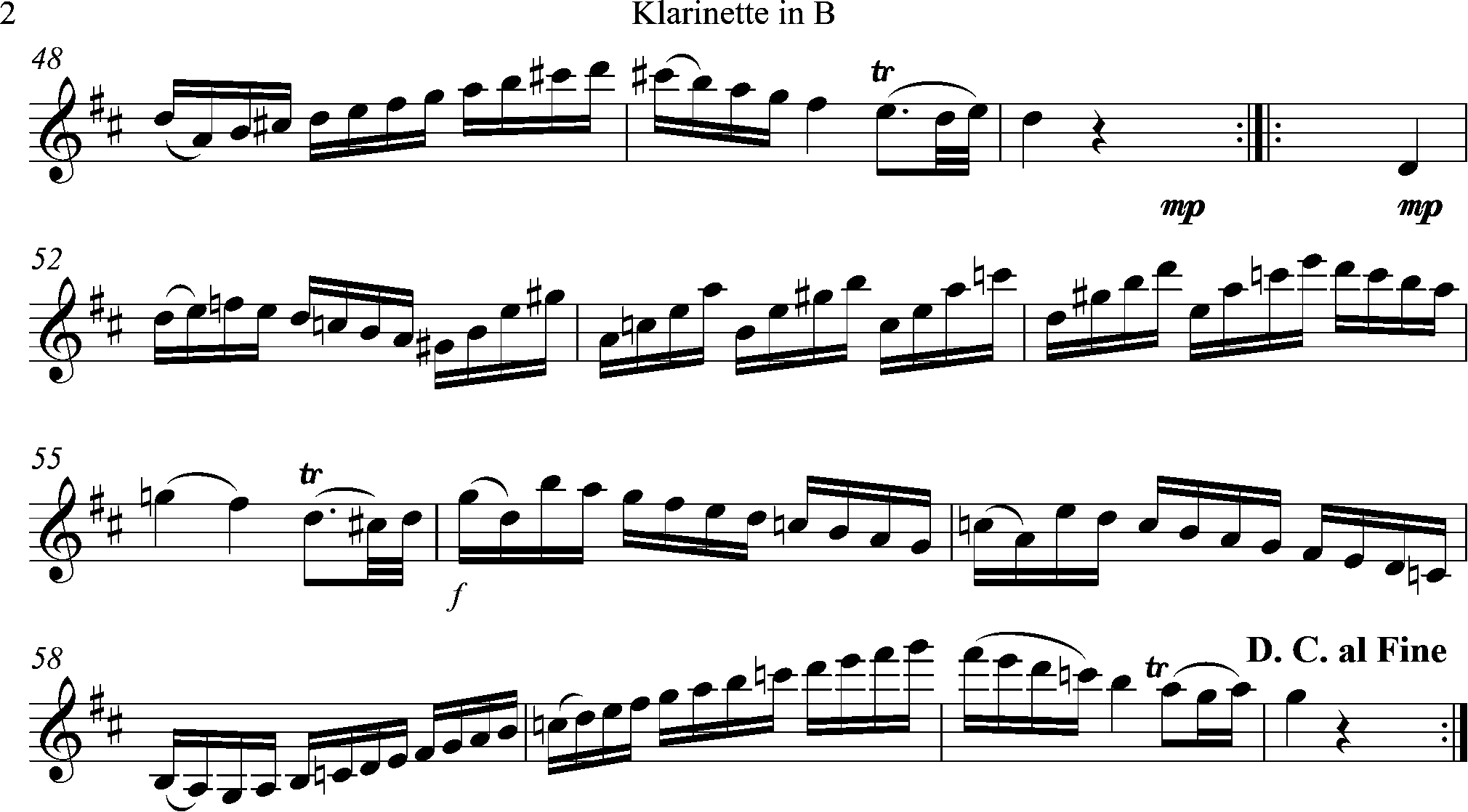 aheetmusic, Violin, KV334, Page 2